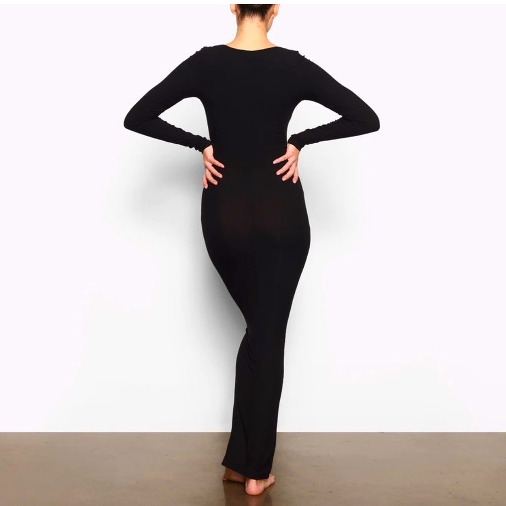 New Skims Soft Lounge Long Sleeve Dress Size Large - Picture 2 of 11